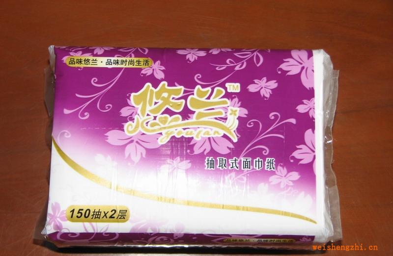 悠蘭軟抽面巾紙，抽取式生活用紙