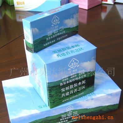 廠家大規(guī)模生產(chǎn)廣告禮品盒裝紙巾(facialtissue)