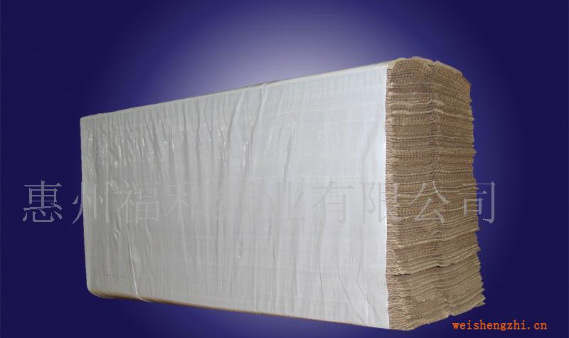 廠家供應C折棕色環(huán)保（再生）擦手紙