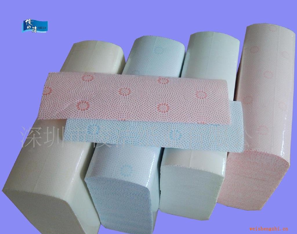 生產(chǎn)雙色印刷，單色壓花，雙層復(fù)合擦手紙超強(qiáng)吸水性
